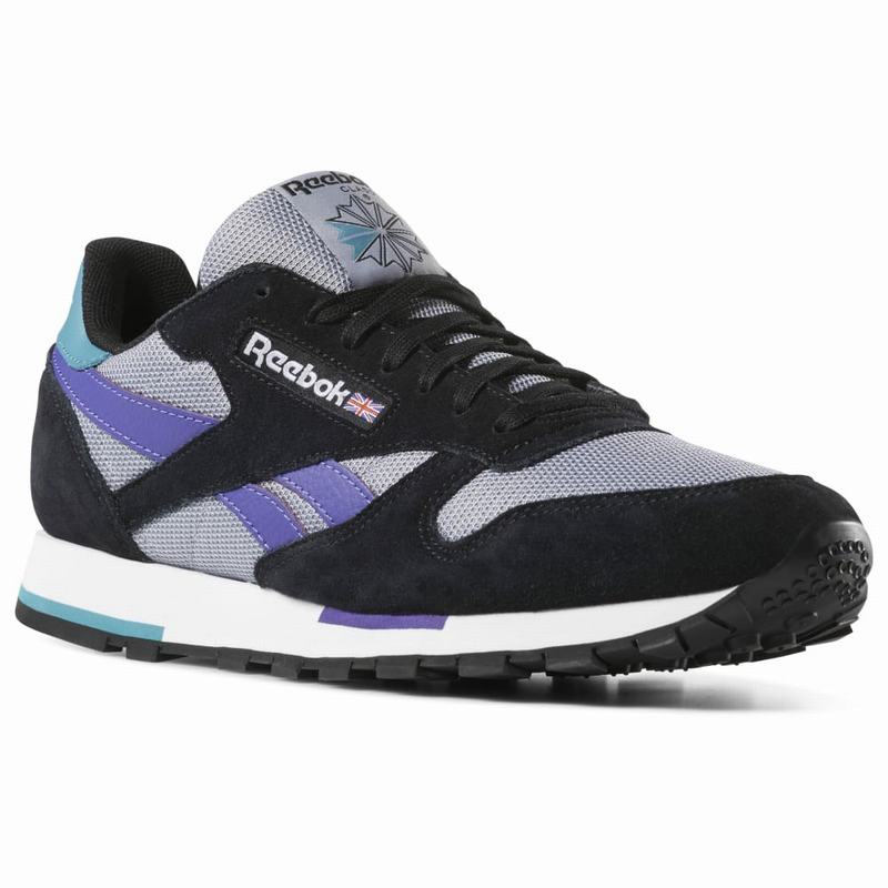 Reebok Classic Leather Tenisky Panske - Čierne/Siva/Nachový KX1787TK